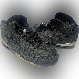 Men’s Jordan 5 Retro 3Lab5 Black Silver 2014 Phylon Foam Jumpman Classic